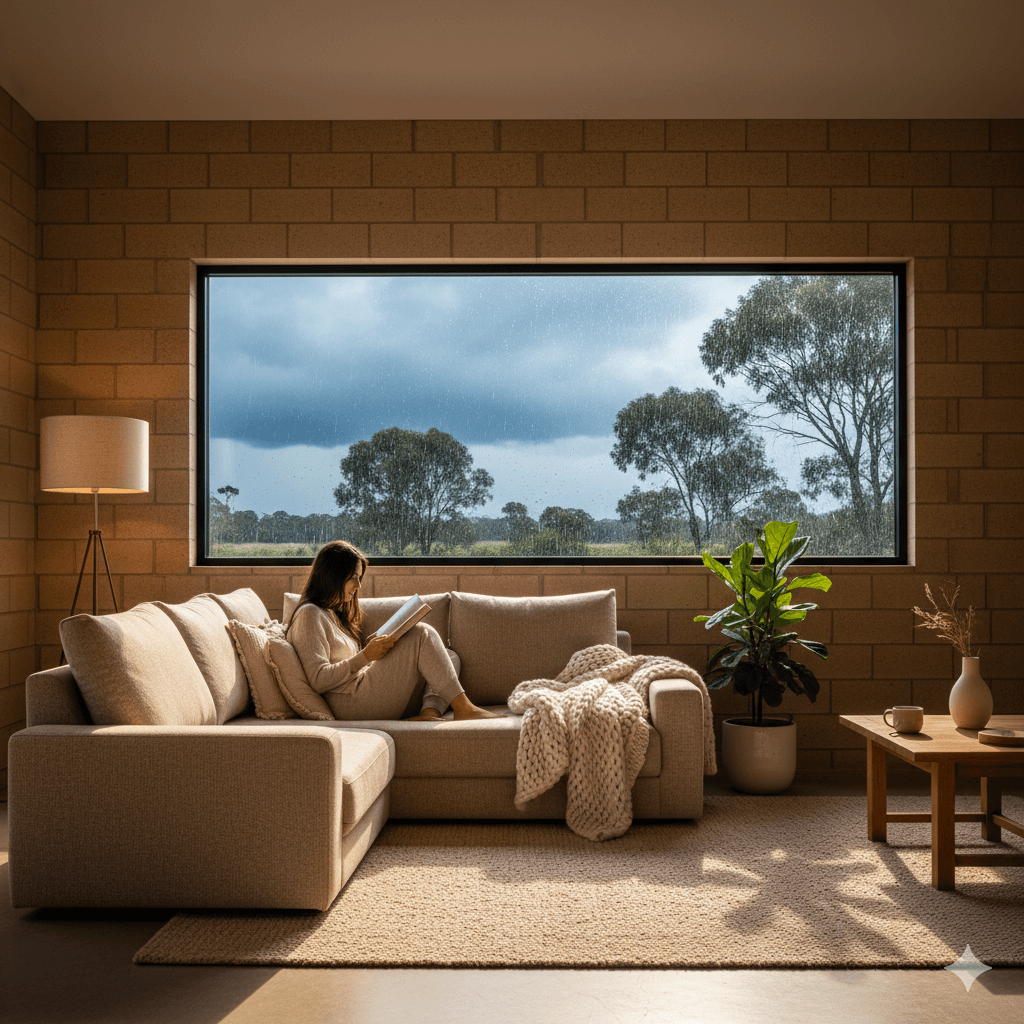 Shed interor with RespiraBlocks